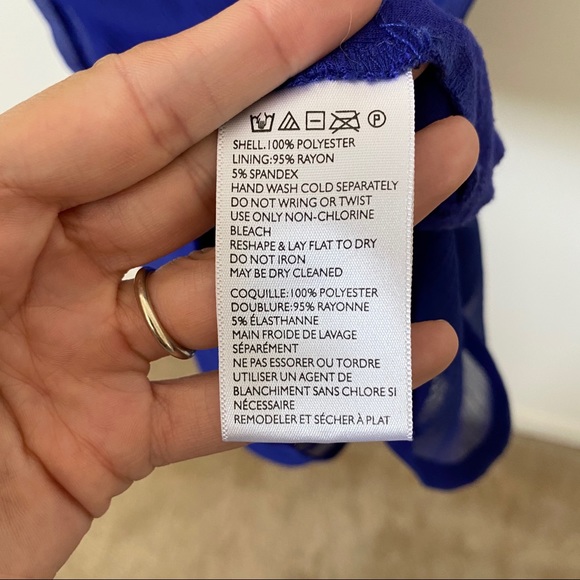 Urban Outfitters V-Neck Open Back Dress Blue Sz 2 - Picture 10 of 11